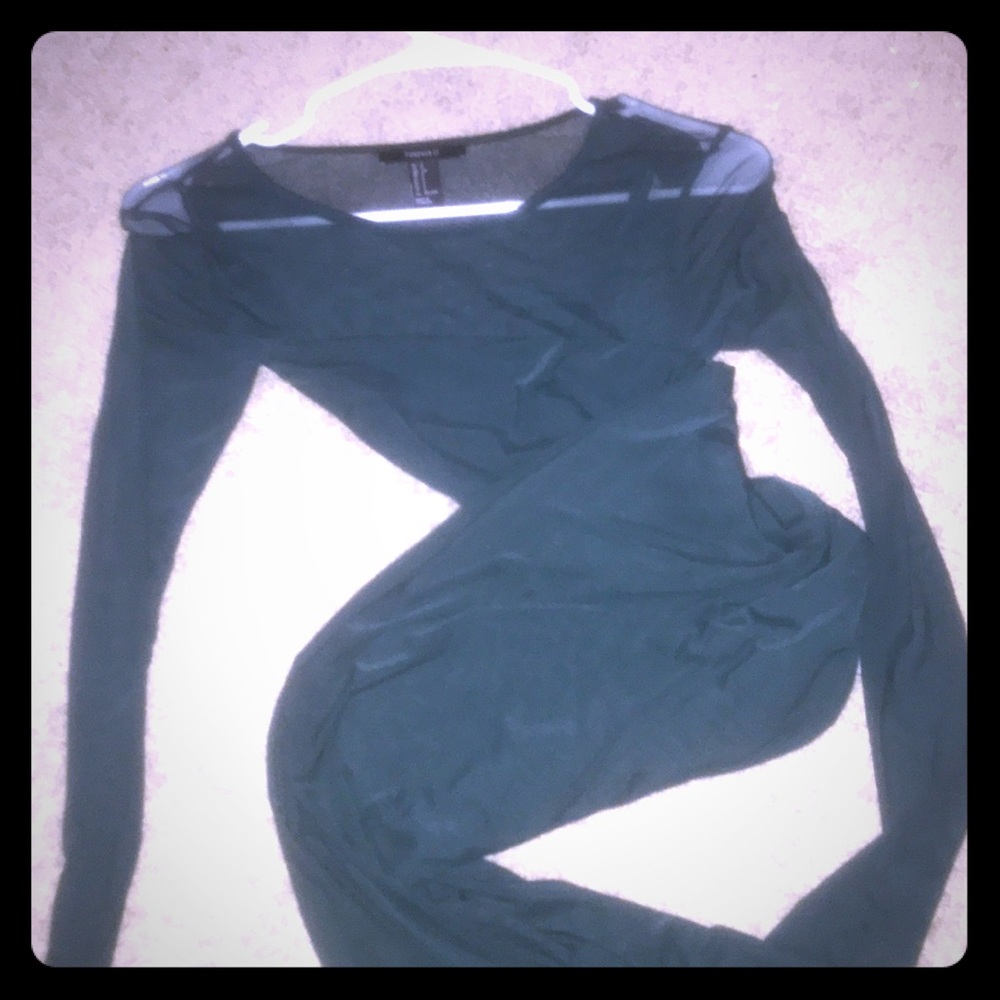 Dark green body con dress